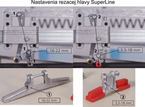 Nastavenie rezacej hlavy rezačky Kaufmann SuperLine